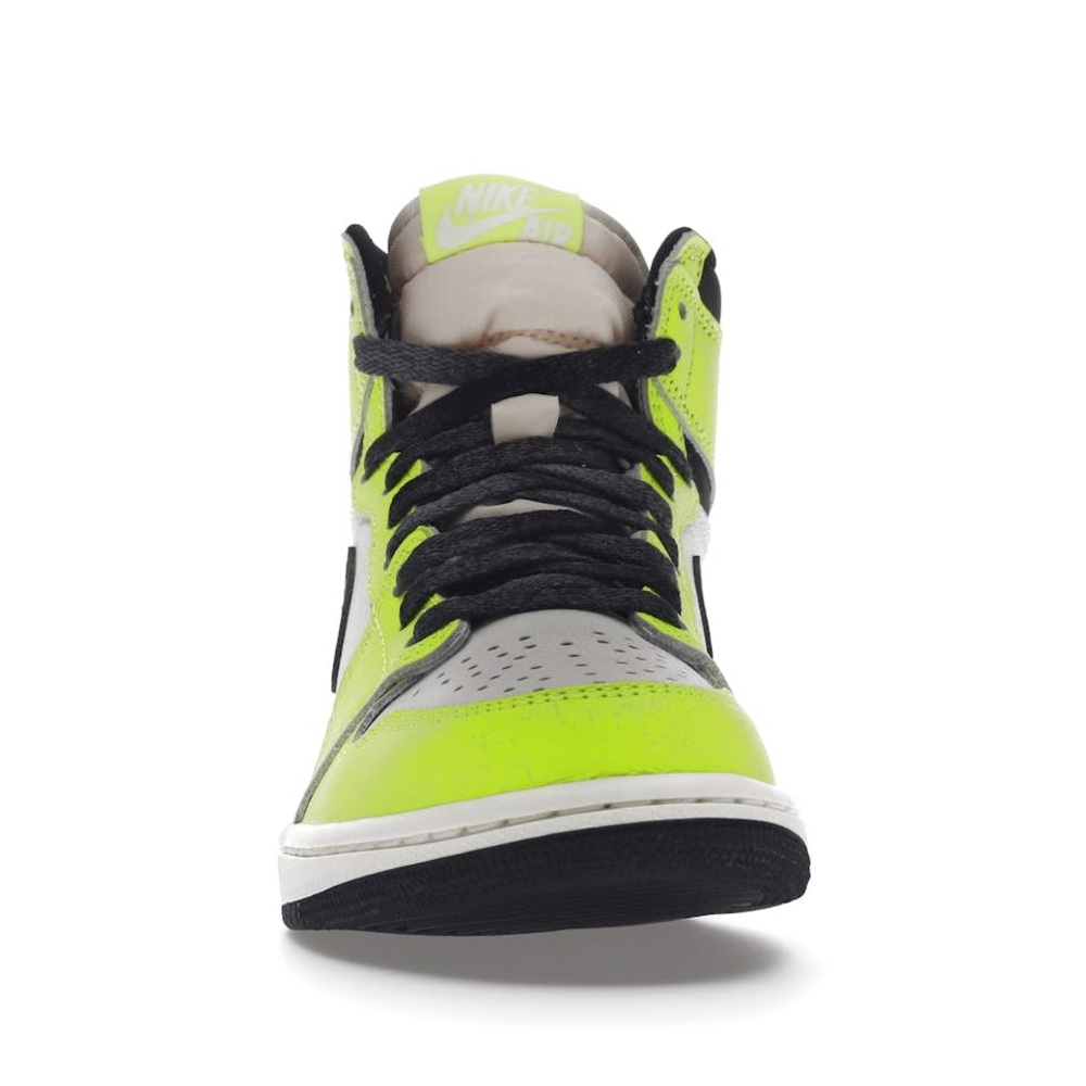 Jordan Women's Sneakers - Neon Yellow and Black - Picture 2 of 3